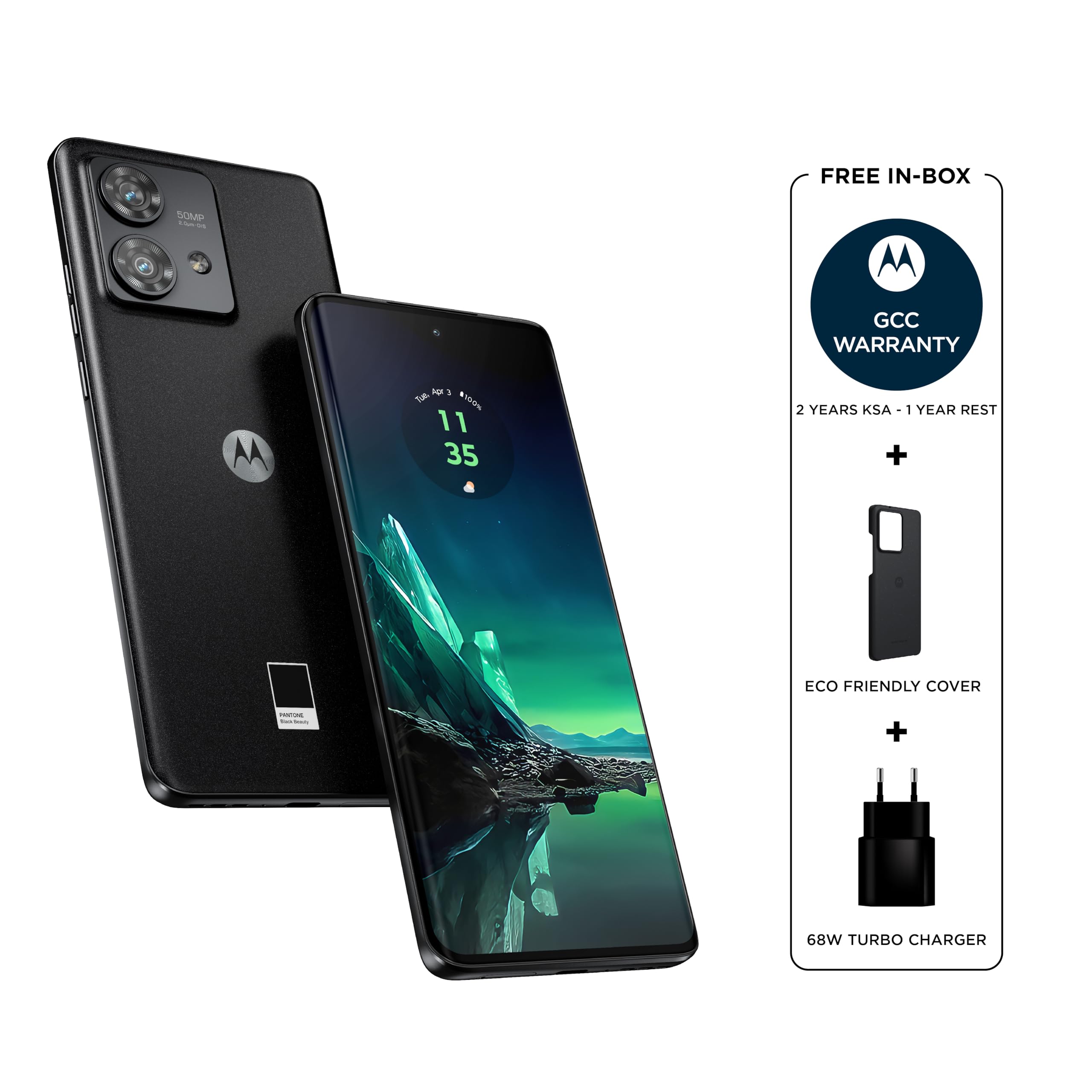 MOTOROLA Edge 40 neo, 15(12+3) GB+256GB, IP68 Waterproof, 6.55